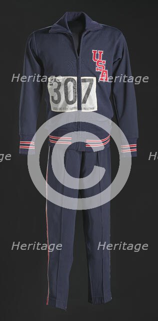 1968 Olympic warm-up suit jacket worn by Tommie Smith, 1968. Creator: Wilson Sporting Goods Co..