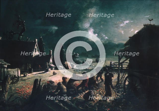 Corn Husking, ca. 1863-64. Creator: David Gilmour Blythe.