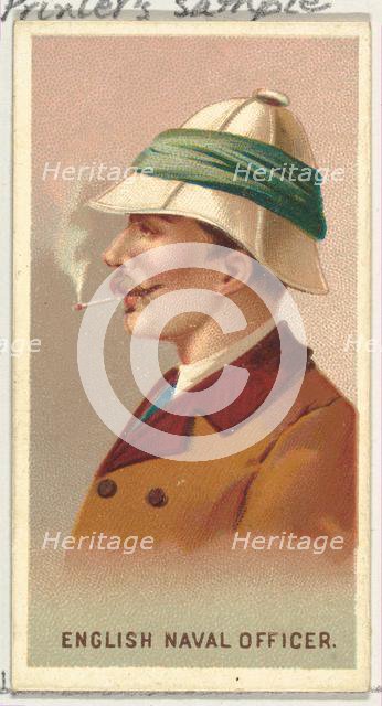 English Naval Officer, from World's Smokers series (N33) for Allen & Ginter Cigarettes, 1888. Creator: Allen & Ginter.