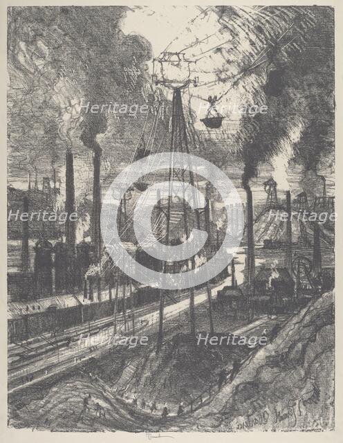 The Travellers, Charleroi, 1911. Creator: Joseph Pennell.