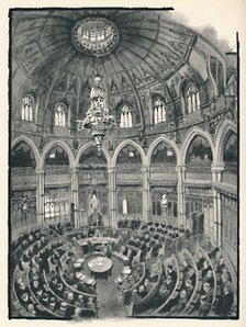 'The Guildhall - Council Chamber', 1891. Artist: William Luker.