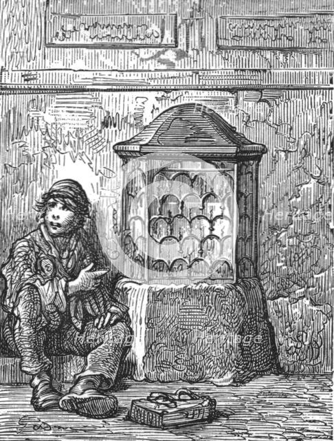 'London Stone', 1872.  Creator: Gustave Doré.