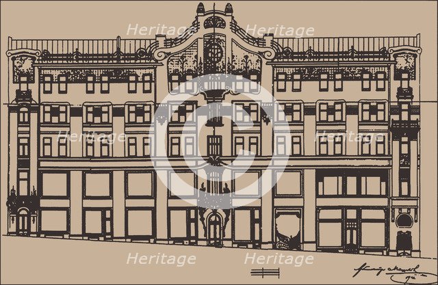 The Sokol revenue house in Moscow, 1904.