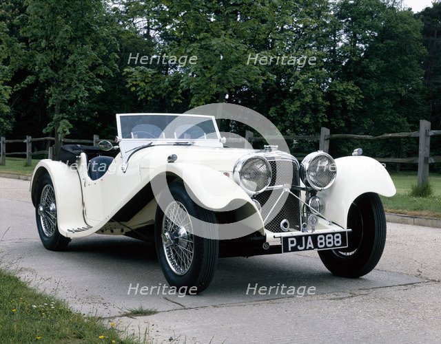 1936 Jaguar SS100. Artist: Unknown