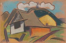 Cottages in the mountains, 1931. Creator: Zolo Palugyay.