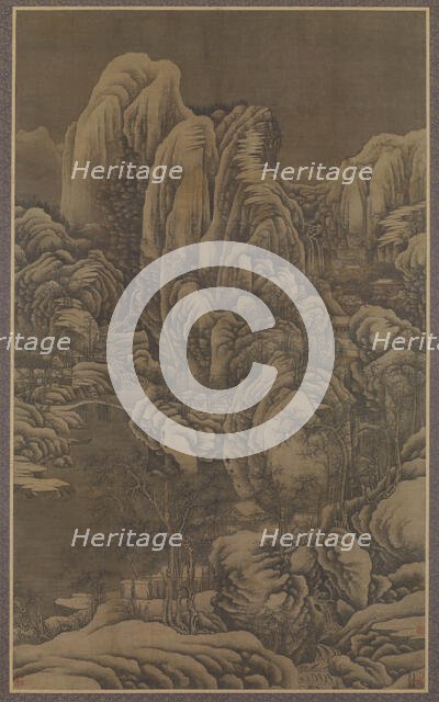 Mount Emei under Heavy Snow, 17th century. Creator: Unknown.