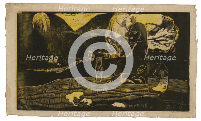Maruru (Offerings of Gratitude), from the Noa Noa Suite, 1893/94. Creator: Paul Gauguin.