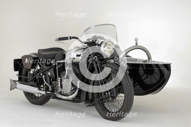 1936 Brough Superior 11-50 Special Combination. Creator: Unknown.