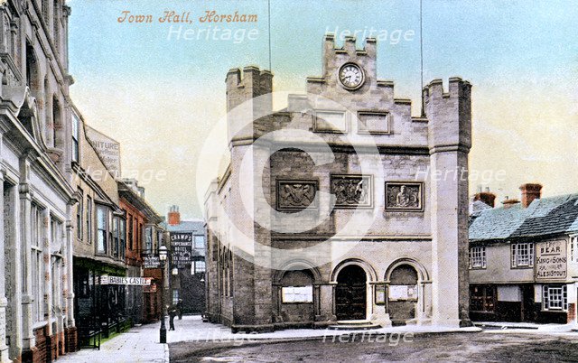 Town Hall, Horsham, 1906. Artist: Unknown