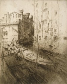 The Jewish Ghetto in Venice, 1906. Creator: Edgar Chahine (1874-1947).