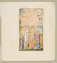 Songs of Innocence and of Experience: Voice of the Ancient Bard, ca. 1825. Creator: William Blake.