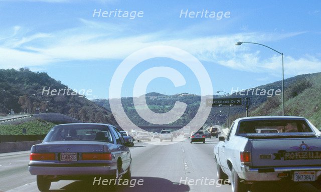 Los Angeles Freeway, 1989 . Artist: Unknown.
