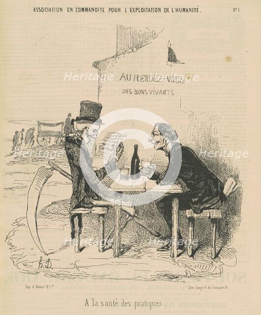 Association en commandite our l'exposition de l'humanité a la santé des pratiques, 19th century. Creator: Honore Daumier.