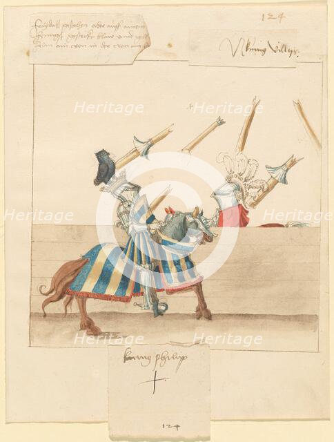Freydal, The Book of Jousts and Tournament of Emperor Maximilian I: Combats...Kunig Philip, c1515. Creator: Unknown.