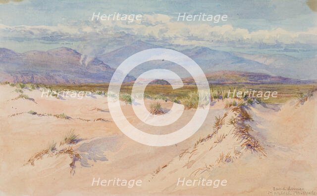 Sand Dunes, Harlech, North Wales, 1899. Creator: George Elbert Burr.