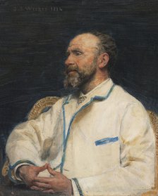 Portrait of Firmin Javel, 1884. Creator: Jean Joseph Weerts.