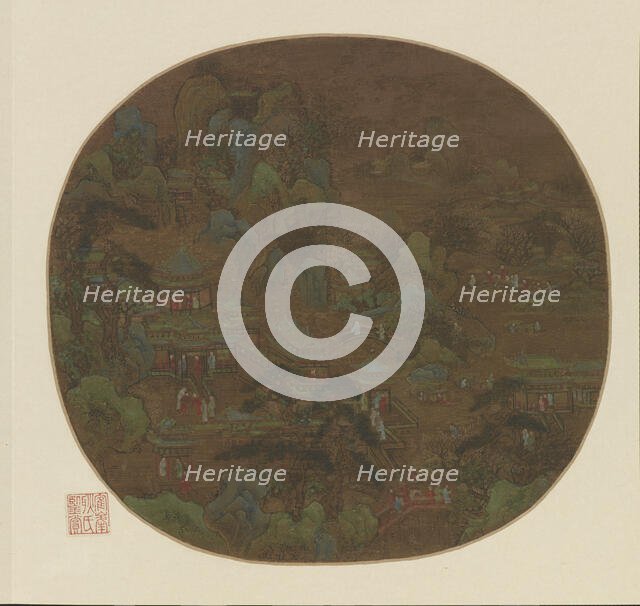 Palace and gardens, Ming dynasty, 16th-17th century. Creator: Unknown.