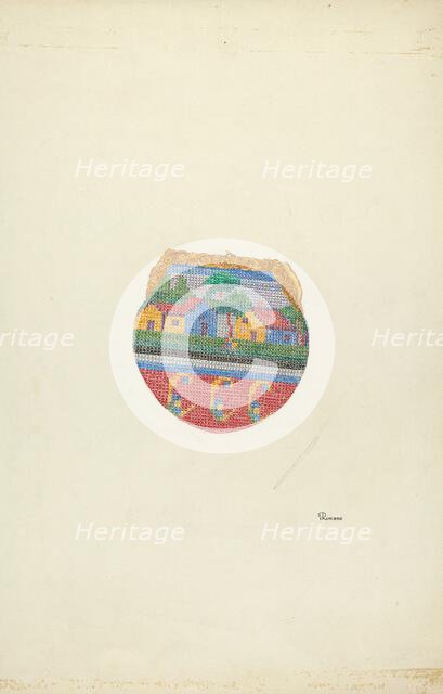 Beaded Purse, c. 1937. Creator: Josephine C. Romano.