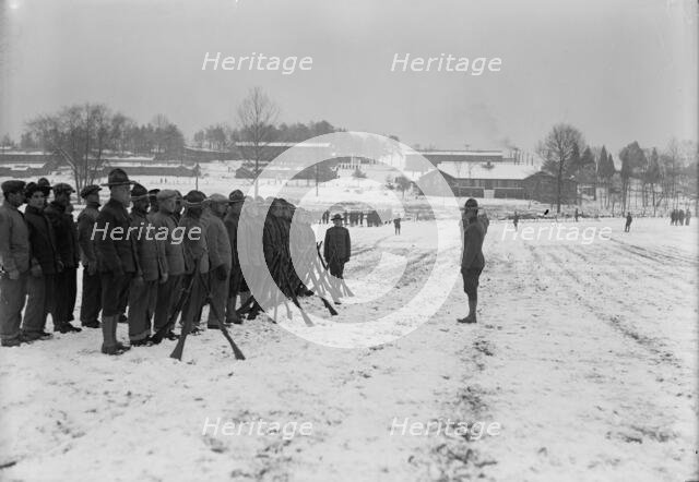 Camp Meade, Maryland - Winter Views, 1917. Creator: Harris & Ewing.