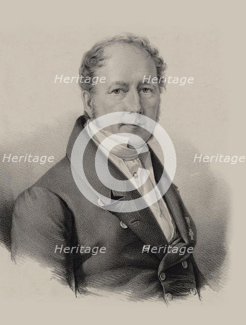 Portrait of the Composer Christoph Ernst Friedrich Weyse (1774-1842). Creator: Baerentzen, Emilius Ditlev (1799-1868).