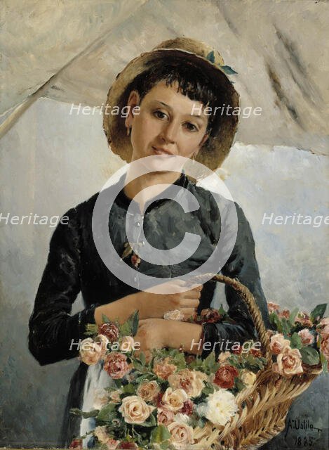 Flower Girl, 1885. Creator: Aukusti Uotila.