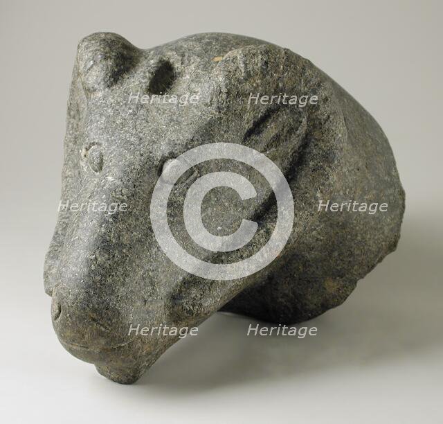 Head of a Cryosphinx, Late Period (724-333 BCE). Creator: Unknown.