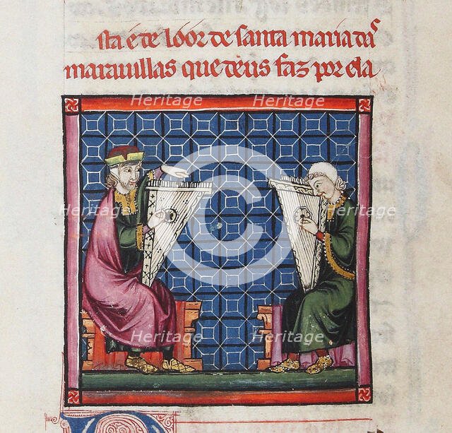 Illustration from the codex of the Cantigas de Santa Maria, c. 1280. Creator: Anonymous.