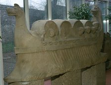 Roman funerary sculpture of a wine-boat. Artist: Unknown