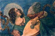 An angel playing the lute, 15th century. Artist: Melozzo da Forli