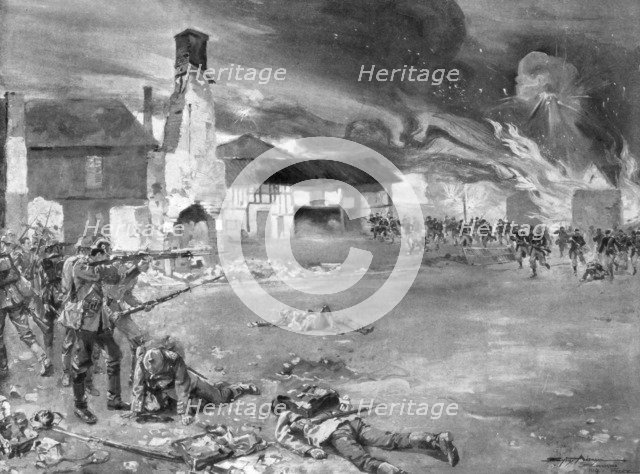 'The Battle of Sommesous', 1914, (1926).Artist: Sidney Adamson