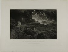 The Destruction of Sodom and Gomorrah, from Illustrations of the Bible, 1832. Creator: John Martin.