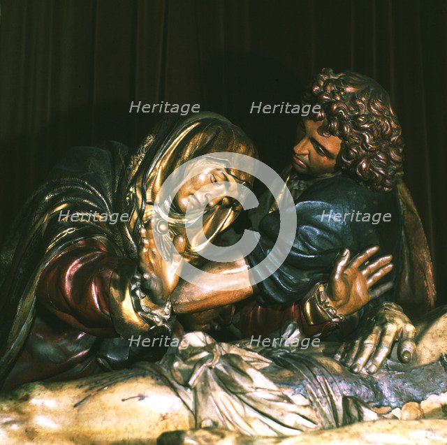  'The Holy burial', detail, by Juan de Juni.