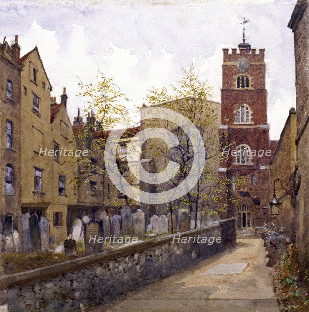 St Bartholomew's Priory, London, 1880. Artist: John Crowther