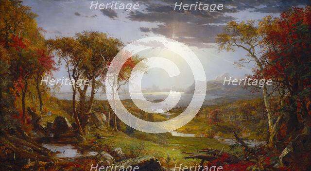 Autumn - On the Hudson River, 1860. Creator: Jasper Francis Cropsey.