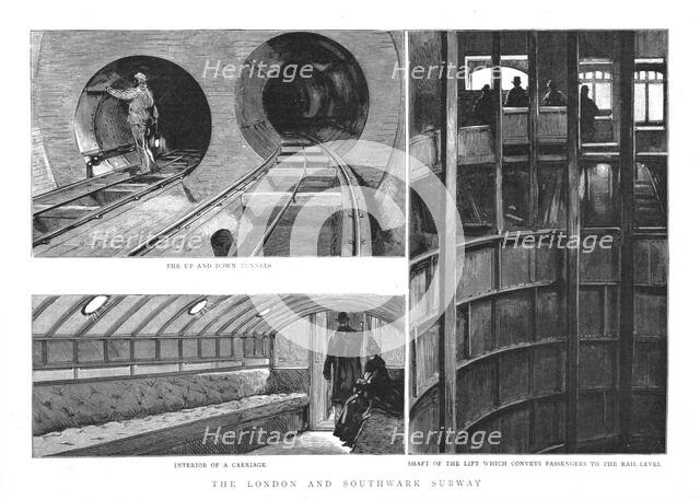 ''The London and Southwark Subway', 1890. Creator: Unknown.