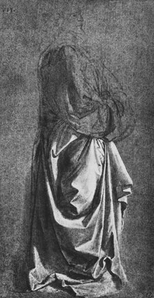 'Cast of Drapery for a Standing Figure', c1470 (1945). Artist: Leonardo da Vinci.