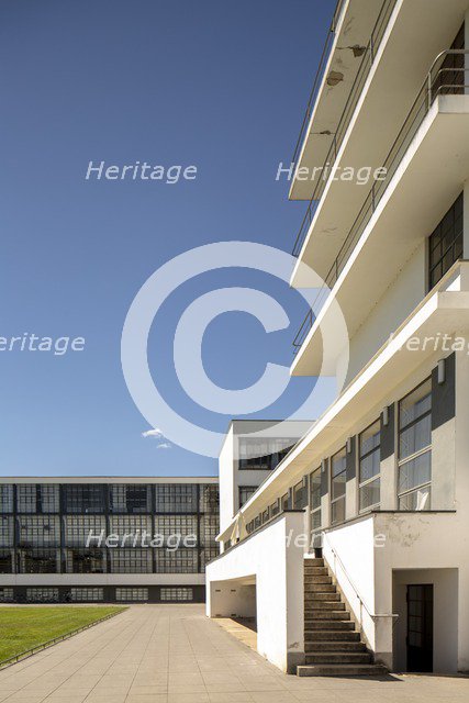 The Bauhaus building, Dessau, Germany, 2018. Artist: Alan John Ainsworth.