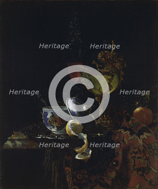 Still life with Nautilus Cup. Artist: Kalf, Willem (1619-1693)