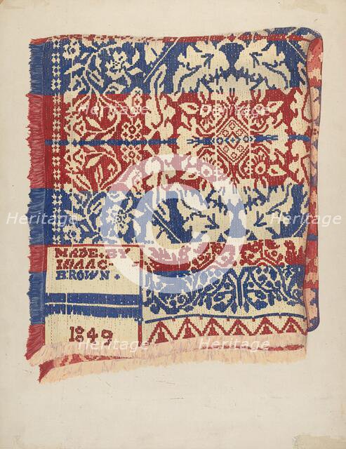 Coverlet, c. 1938. Creator: Katherine Hastings.