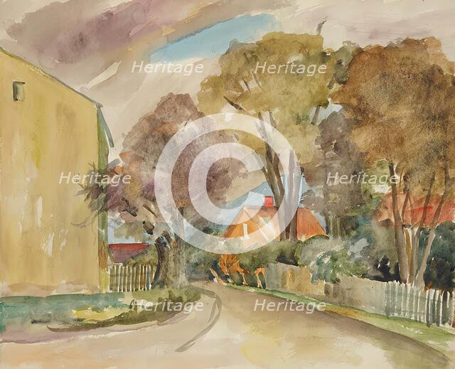 Autumn street, after 1938. Creator: Anny Dollschein.