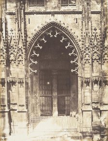 Portail des Marmousets, Saint-Ouen de Rouen, 1852-54. Creator: Edmond Bacot.