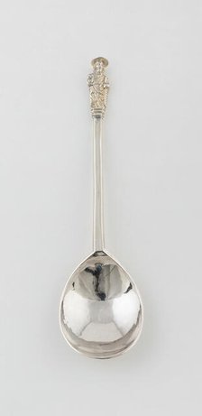 Apostle Spoon: St. Simon Zelotes, London, 1637/38. Creator: Unknown.