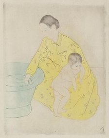 The Bath, 1890-1891. Creator: Mary Cassatt.