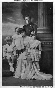 Belgian Royal Family, c1907-c1908(?). Artist: Unknown