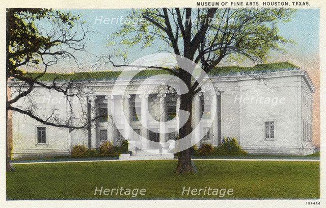 Museum of Fine Arts, Houston Texas, USA, 1926. Artist: Unknown