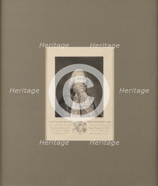 Charles Maurice de Talleyrand Périgord (1754-1838), Prince de Bénévent, .
