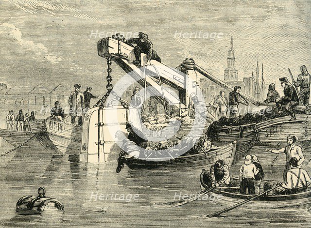 'Diving-Bell Used in the Construction of the Thames Tunnel', (c1878). Creator: Unknown.