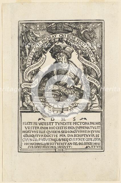 Conrad Celtis, 1507. Creator: Hans Burgkmair, the Elder.