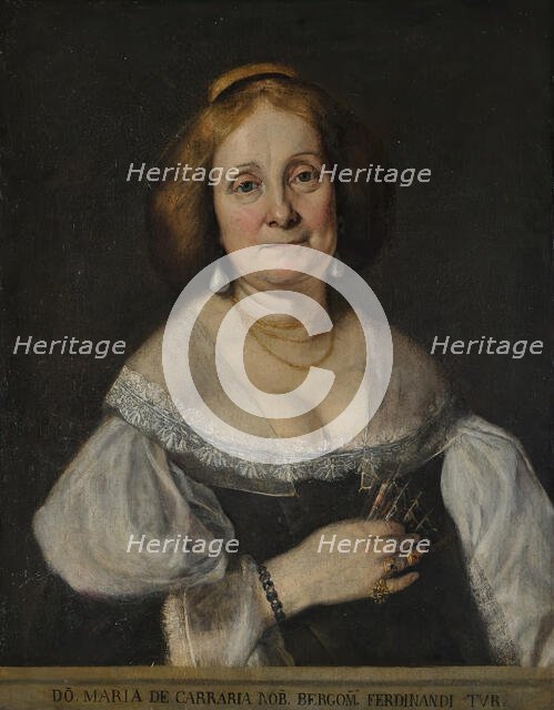 Donna Maria de Carraria, (c1550s). Creator: Giovanni Battista Moroni.