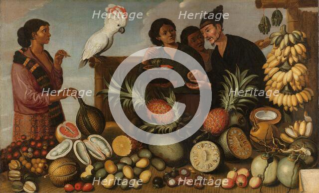 A Market Stall in Batavia, c.1640-c.1666. Creator: Andries Beeckman.